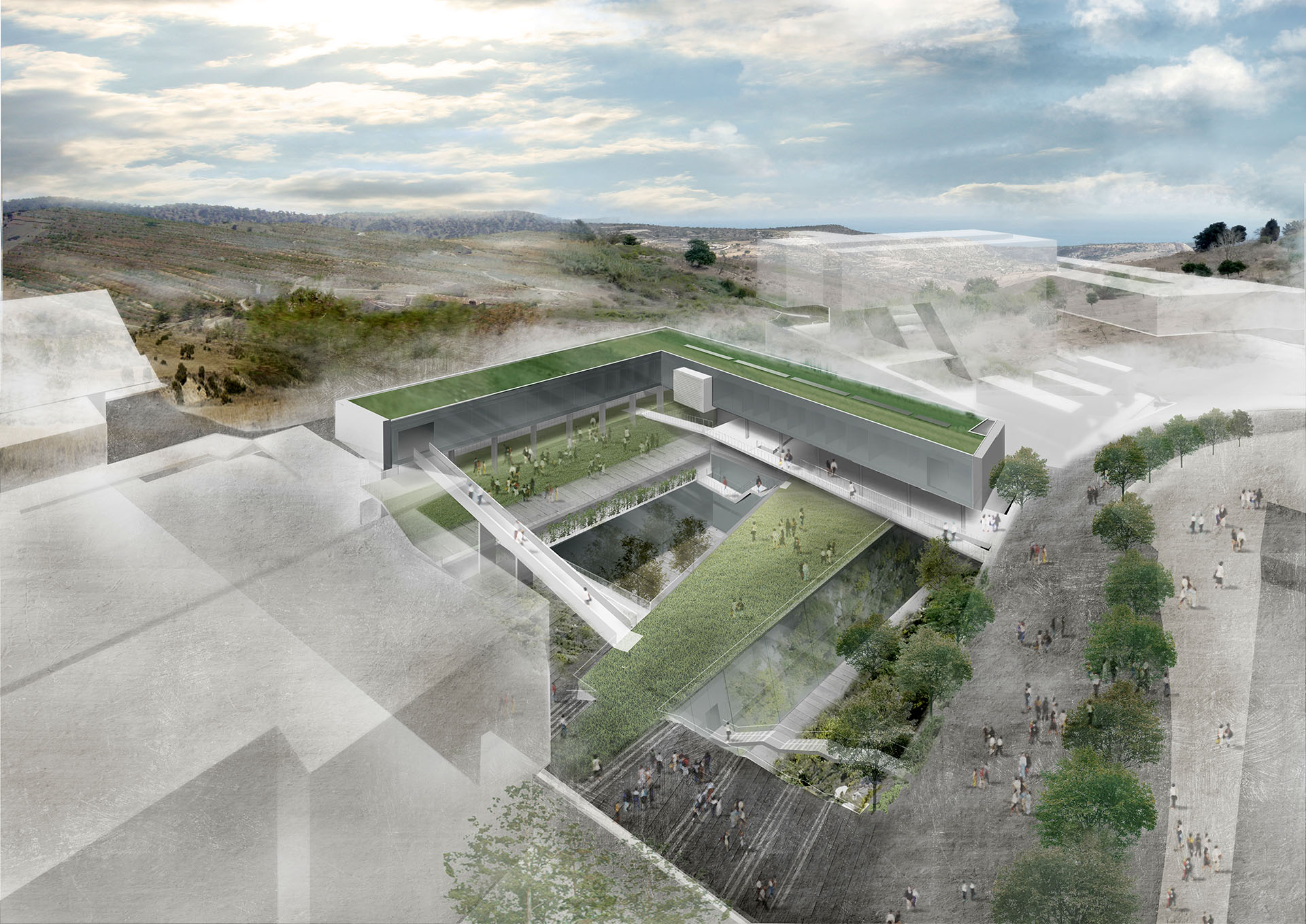 University of Cyprus Med School Architectural Competition - with Ian Ritchie Architects